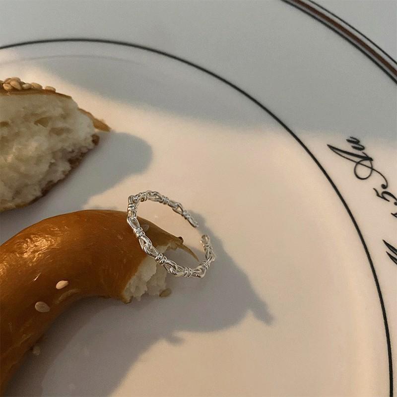 Серебряное уникальное кольцо S925 для женщин, летняя коллекция, модный геометрический дизайн, легкая роскошь