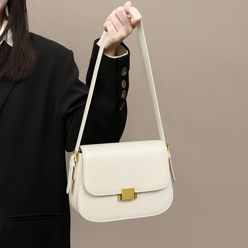 All-match Autumn New Crossbody Bag Genuine Leather Light Luxury High-end Armpit Bag Commuting Bag