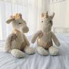 Plush Toy White Unicorn Embossed Giraffe Doll