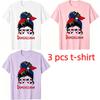 Funny Dominican Glasses Girl Pattern Print Men's T-shirt Summer Men's and Women's Casual Fashion Tops Men's Short Sleeve T-shirt Oversize Clothing