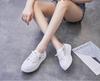 2024 Женская обувь 2024 Дышащие удобные кроссовки Женские сетчатые туфли на платформе со шнуровкой Белые женские нескользящие повседневные полутапочки