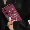 Для Xiaomi 13t Poco F6 X5 X6 Pro Redmi Note 13 12 11 10 Pro Рождественский пингвин снеговик узор конфетный цвет защита линз мягкий силиконовый чехол