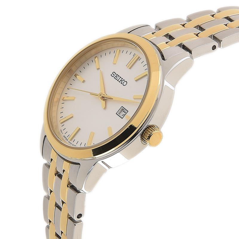 Seiko Классические женские кварцевые часы из нержавеющей стали SUR410P1