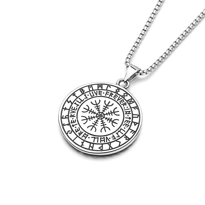 Nordic Mythology Mjolnir Men Titanium Steel Necklace Ins Premium Pendant