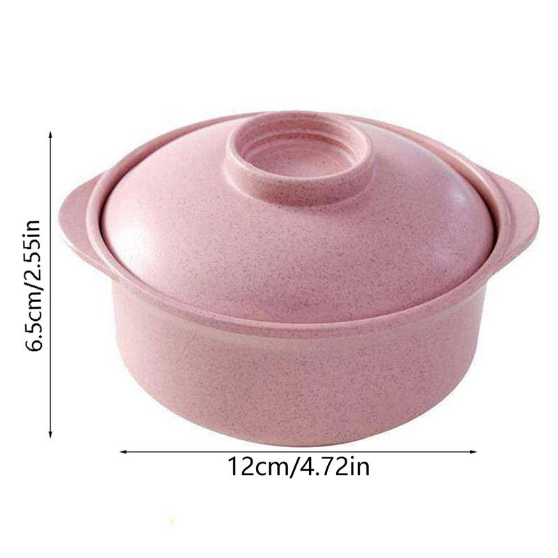 Instant Noodle Bowls With Lids Soup Hot Rice Bowls Japanese Style Students Food Container Healthy Kitchen Bowl Tableware