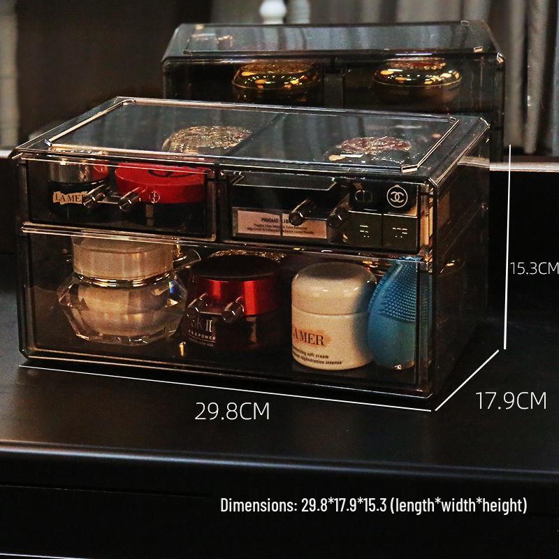 Прозрачный пыленепроницаемый органайзер для косметики большой вместимости для помады и средств по уходу за кожей