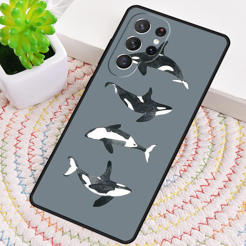 Силиконовый чехол для телефона Косатка Для Samsung Galaxy note 10 pro S26 S25 S24 S23 S22 S21 Plus S25Ultra Capa Чехол