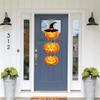 1 шт. подвесной знак на Хэллоуин, декор для вечеринки, подвесные подвески на дверь, приветственный знак, черная кошка, тыква, привидение, летучая мышь, дверная бирка