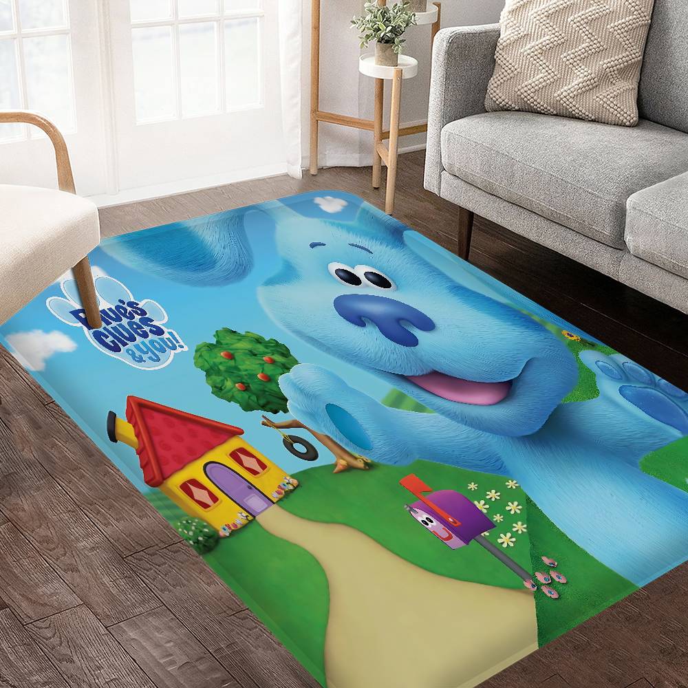 Blue Clues Kitchen Mat Kids Room Bedroom Decoration Balcony Anti-Slip Doormat Living Room Alfombra