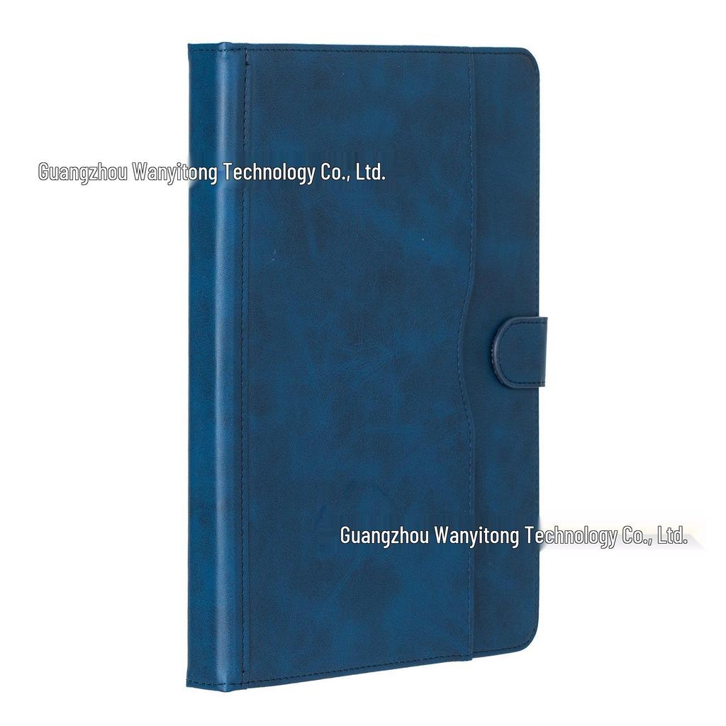 Универсальный двухцветный чехол для планшета из коровьей кожи с силиконовыми крючками-петлями для моделей 7-10 дюймов