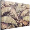 Canvas Print Palm Leaf Jungle On Imitation Concrete