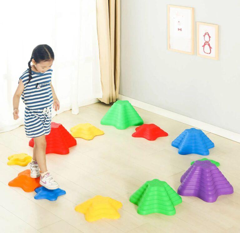 Sensory path river stones Childrens balancing stones  stepping stones  motor skills and coordination Starfish 11 pcs