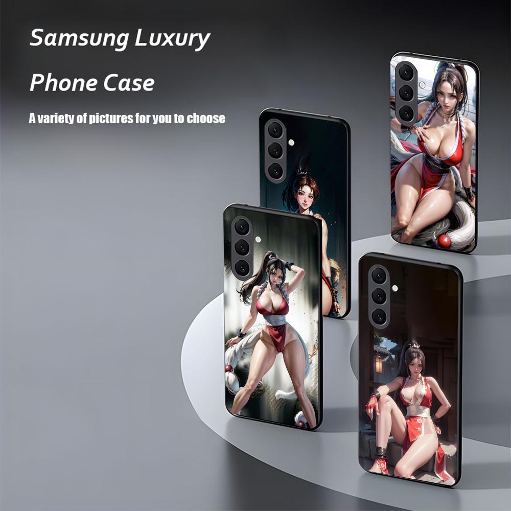 Beauty Hot Mai ShiranuIES Phone Case For Samsung Galaxy S26 S25 S24 S23 S22 S21 Plus Ultra Note20 Soft Black