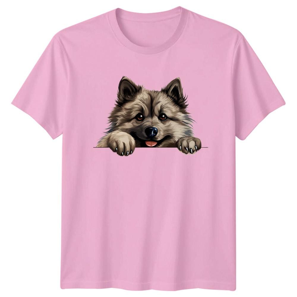 Cute Keeshond Dog Breed Peekaboo TShirt Dog Lover Tee
