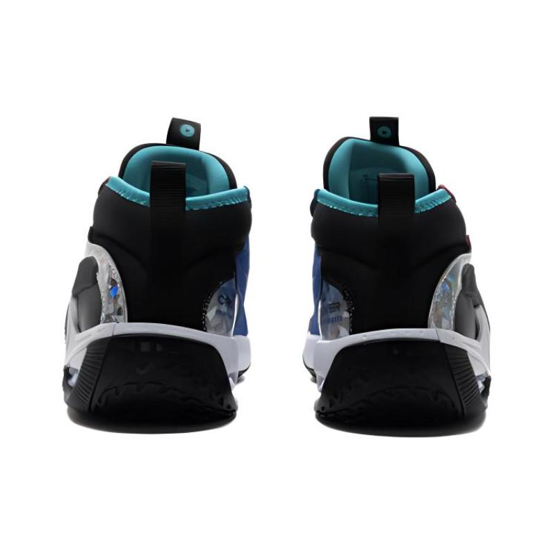 Nike Air Zoom Crossover 2 Износостойкие Дышащие Полувысокие Детские Кроссовки для Бега Черные Красные Кроссовки FJ6988-001