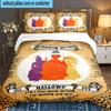 Magical Three Witch 3pcs Bedding Set,Including 1pc Duvet Cover And 2pcs Pillowcases Perfect Gift for Christmas,Ideal for Bedroom, Dormitory