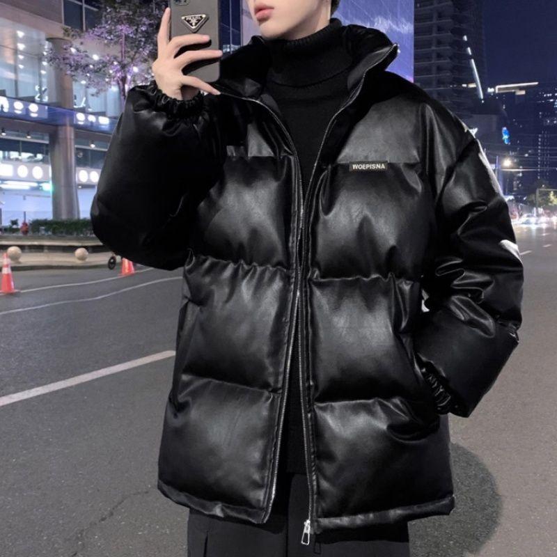 Куртка Americanstyle High Street из искусственной кожи с хлопковой подкладкой, мужской костюм для хлеба, зимняя утепленная куртка с воротником-стойкой из кожи с хлопковой подкладкой, пальто для пары