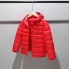 2025 Boy Girl Outerwear Teen Hooded Cotton Padded Tops Teenager Light Clothes Children Korean Puffer Jacket Zipper Warm Snowsuit