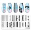 1Pc Stainless Steel Nail Art Template Nail Stamping Plate Manicure Tool Leaf Flower Butterfly Heart