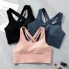 Женский активный бюстгальтер с регулируемой спинкой, спортивные бюстгальтеры с перекрестием, рубашки для йоги, жилет для бега, бюстгальтер для йоги, противоударный спортивный бюстгальтер, спортивная одежда с эффектом пуш-ап