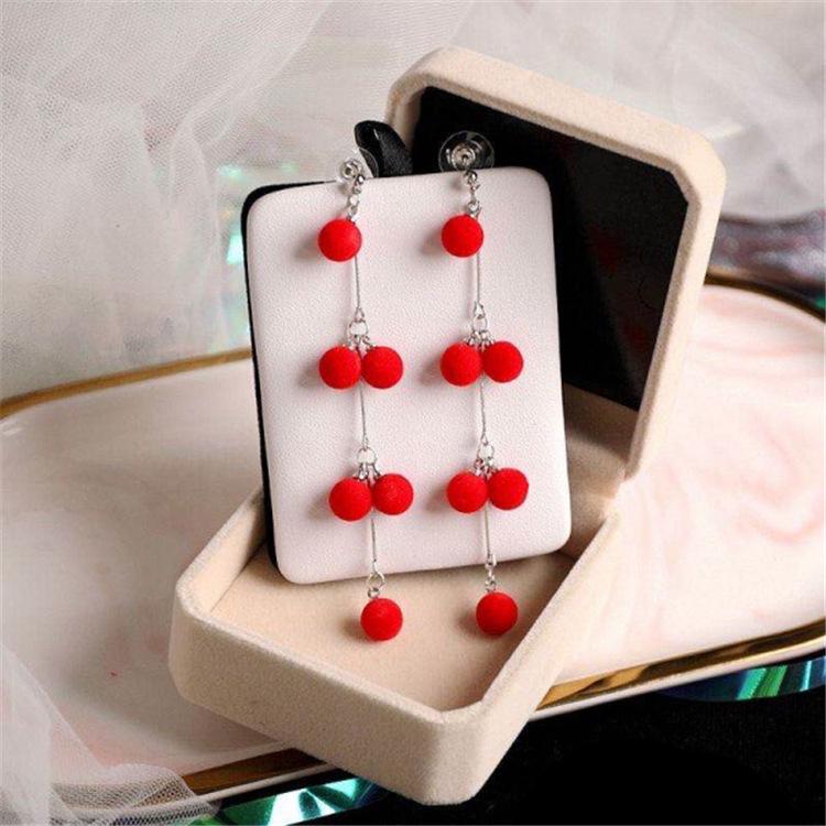 Серьги-кисточки из серебра 925 пробы в виде розы: Корейский гламур Длинные висячие украшения для женщин