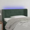 VidaXL LED Headboard Bedroom Furniture Single Bed Accessory Headboard Bed Frame Interior Dark Green 3123409