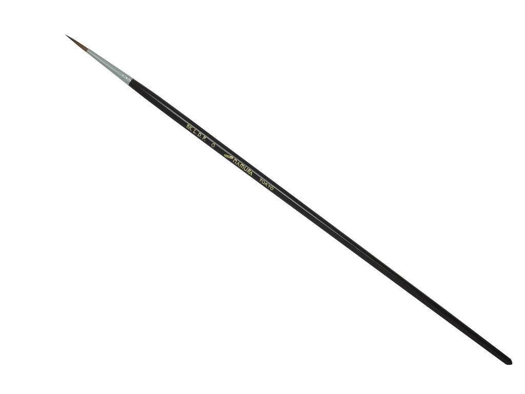 Namurataiseidou SK.LDF Kolinsky Sable Round Brush, Size 0, for Oil and Watercolor Painting