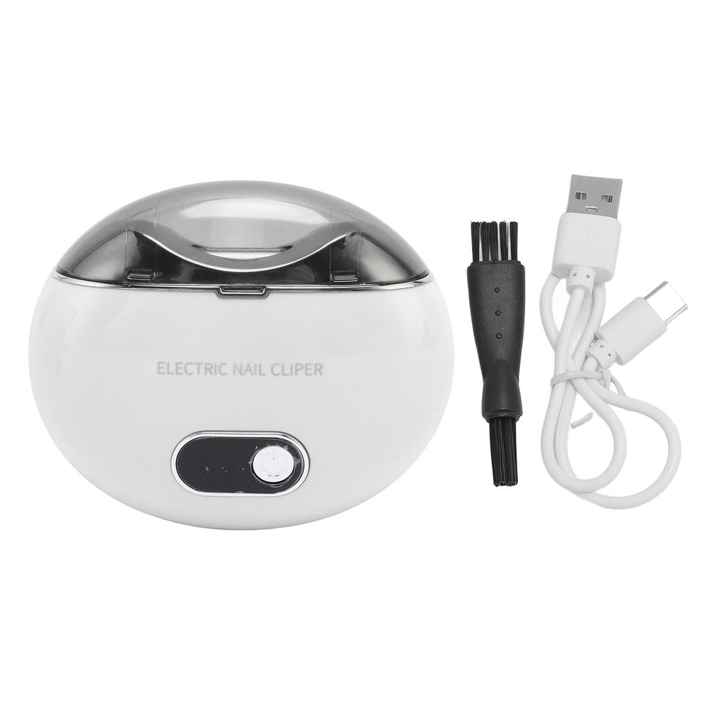 Автоматическая электрическая машинка для стрижки ногтей с 3 скоростями, низкий уровень шума, хранение обрезков ногтей, безопасный электрический триммер для ногтей для