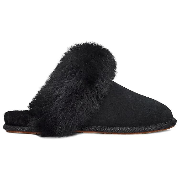 (WMNS) Женские шлепанцы UGG Scuff Sis 'Черный' 1122750-BLK