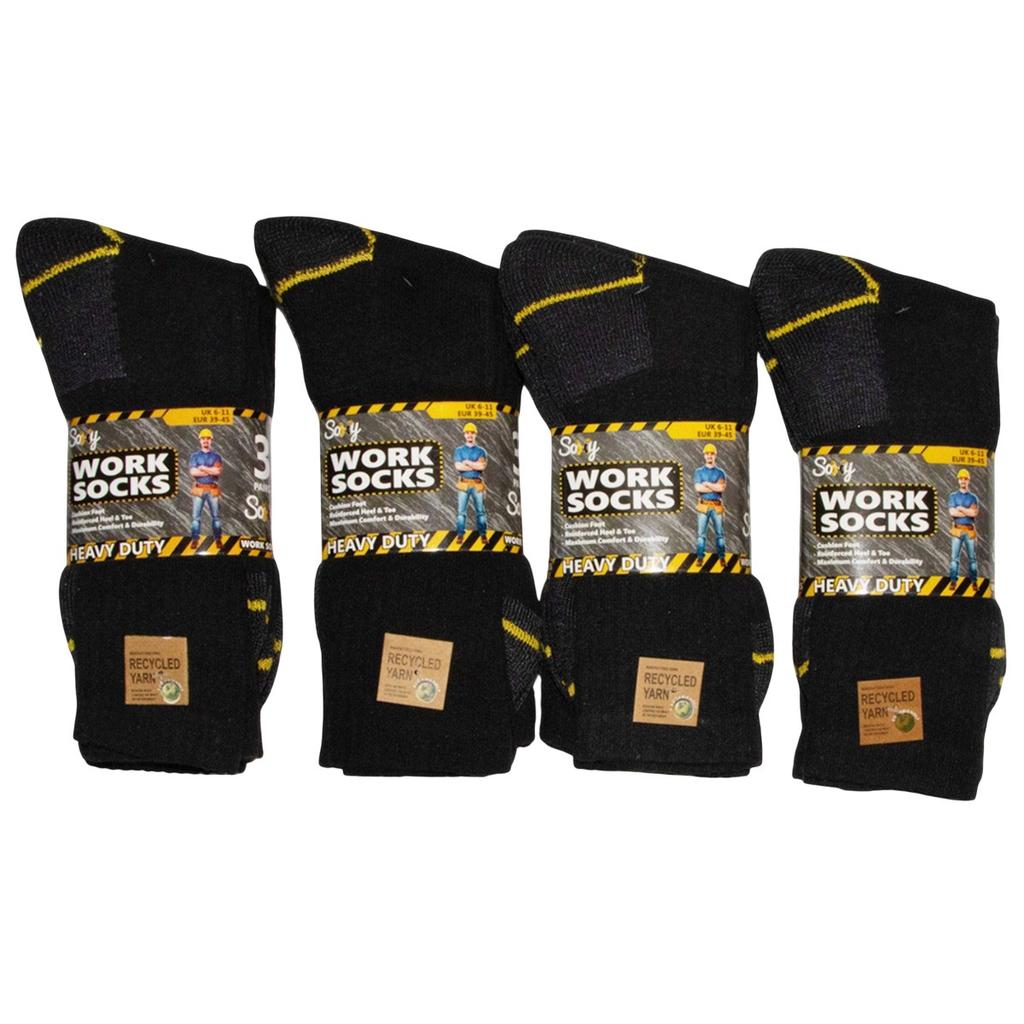 Носки мужские полосатые контрастные (Упаковка из 12 шт.)