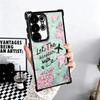 Travel Map Artistic Pattern Plating Phone Case For Samsung Galaxy S24 S25 FE S26 Edge S23 Ultra S22 S21 Plus S20 Anti-Fall Airab
