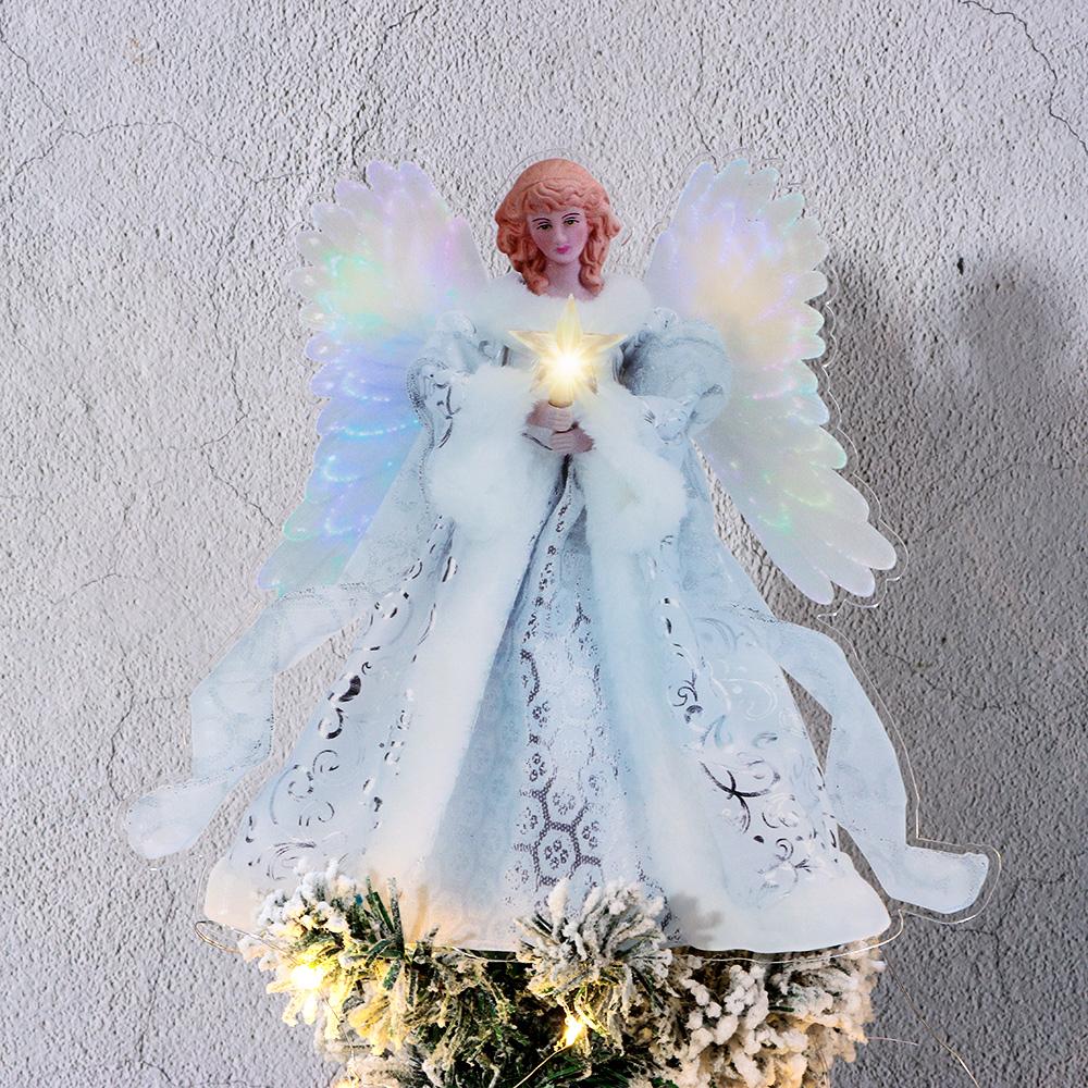 New Decoration Festive Xmas Christmas Tree Angel Pendant Topper Angel Fairy