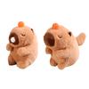 Cartoon Capybara Plush Doll Toy Soft Cotton Stuffed Animal Doll Plushies Hanging Ornament Super Wagging Tail/Blowing Bubbles Capybara Plush