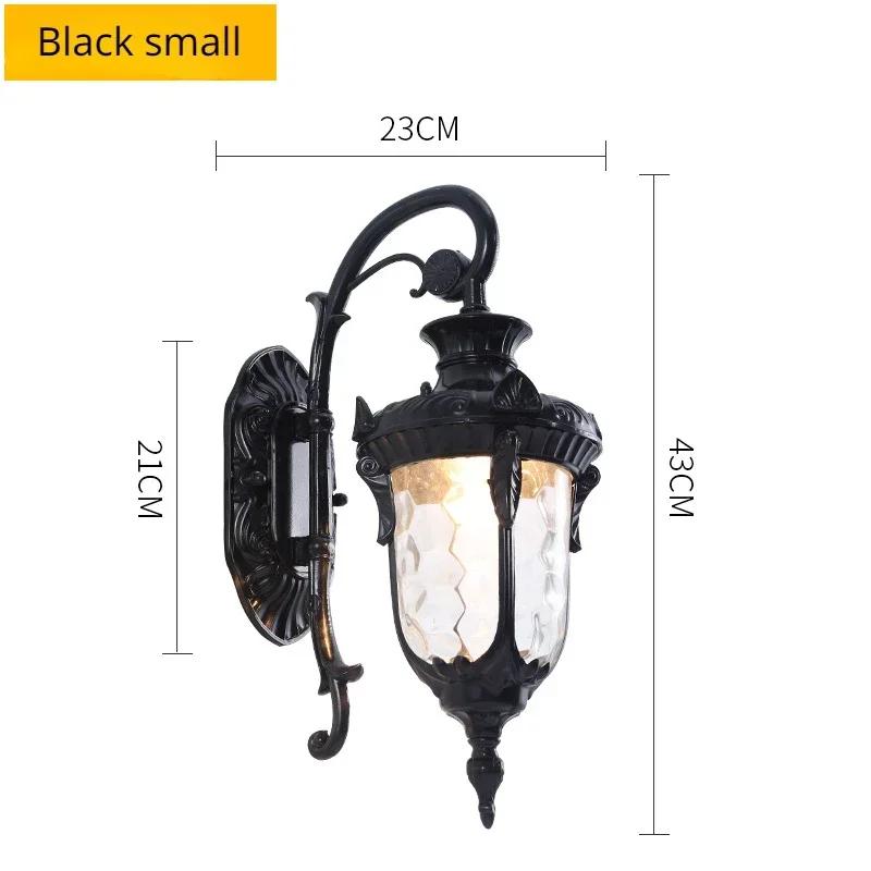 Европейский наружный светильник для виллы и отеля, водонепроницаемый литой алюминиевый светильник, настенный светильник для двора, светодиодный уличный настенный светильник для сада