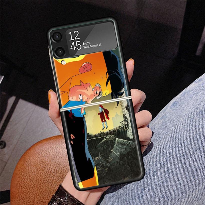 Крутой чехол I-Invincible для Samsung Z Flip 7 6 5 4 3 Galaxy ZFlip7 ZFlip6 ZFlip5 ZFlip4 ZFlip3 5G с принтом