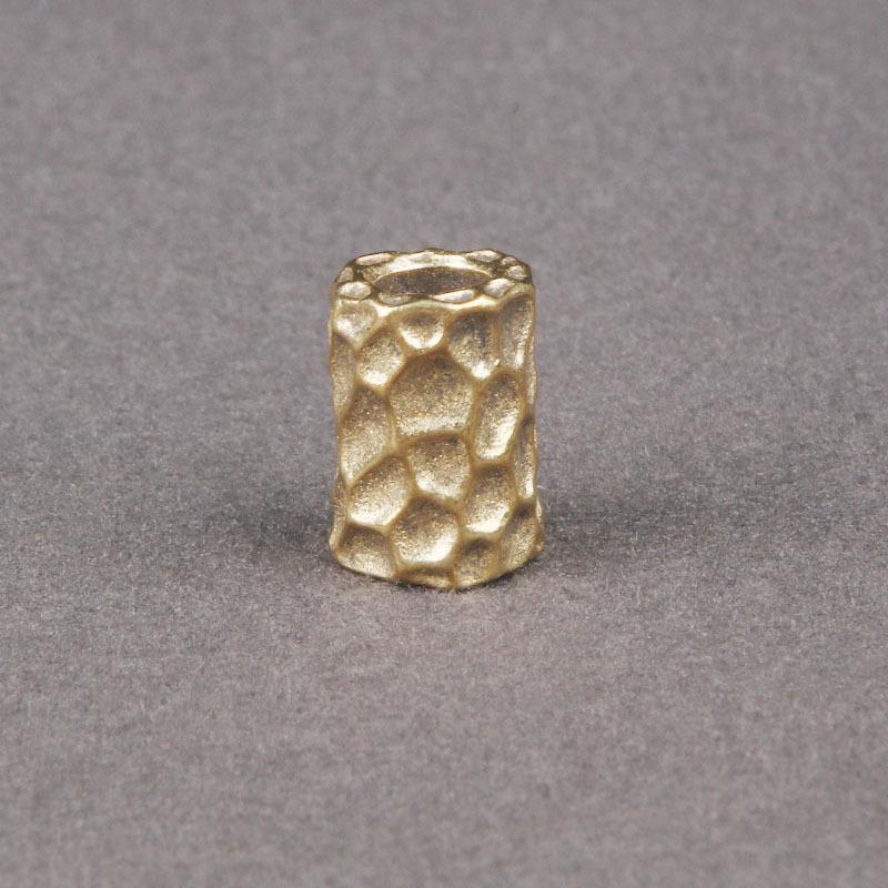 Brass Hammered Spacer & Barrel Beads: Pendant, Paracord & Keyring DIY Accessories