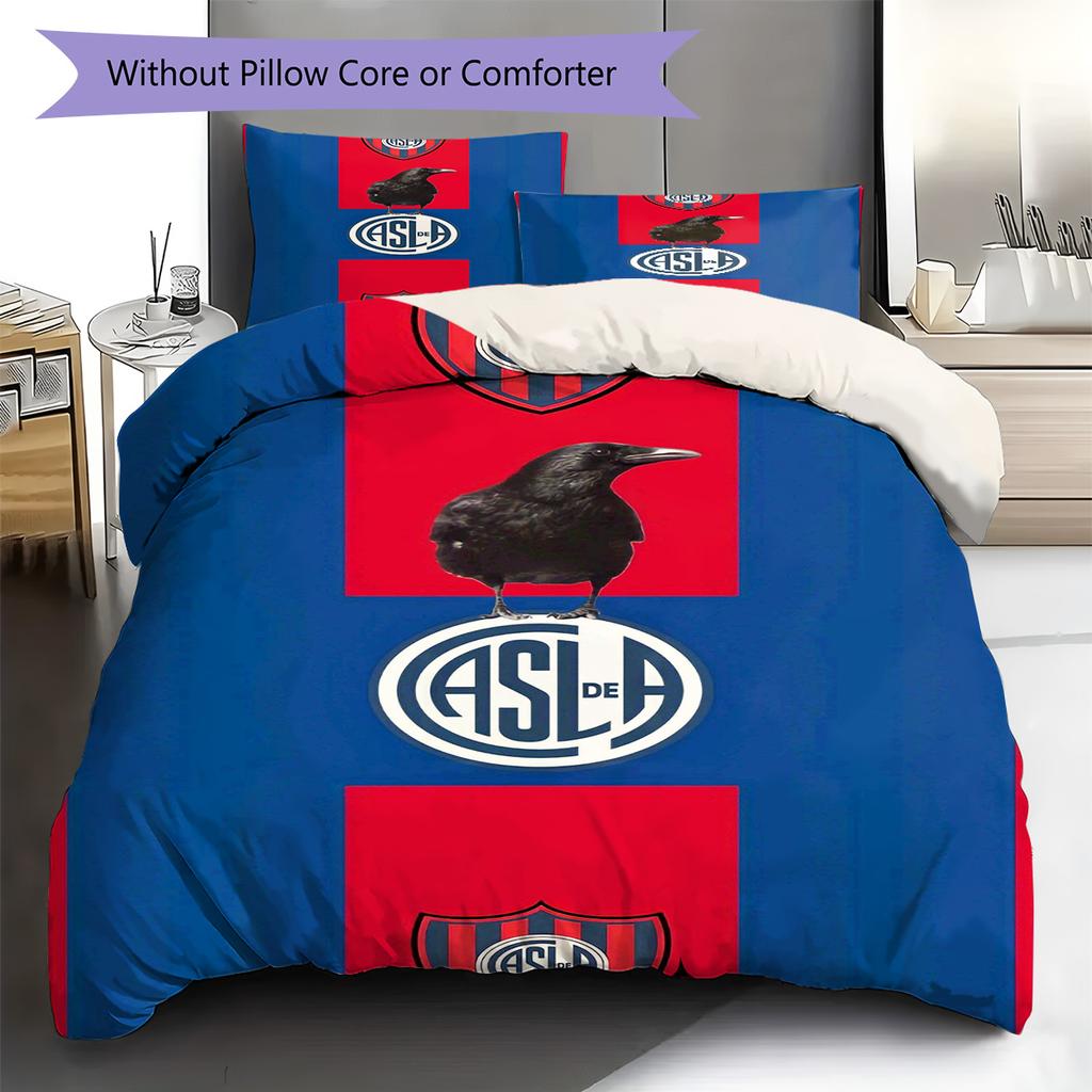 SAN LORENZO Pattern Bedding Set Quilt Cover Pillowcase Home Decor Gift (1 * duvet cover + 2 * pillowcase, without core)