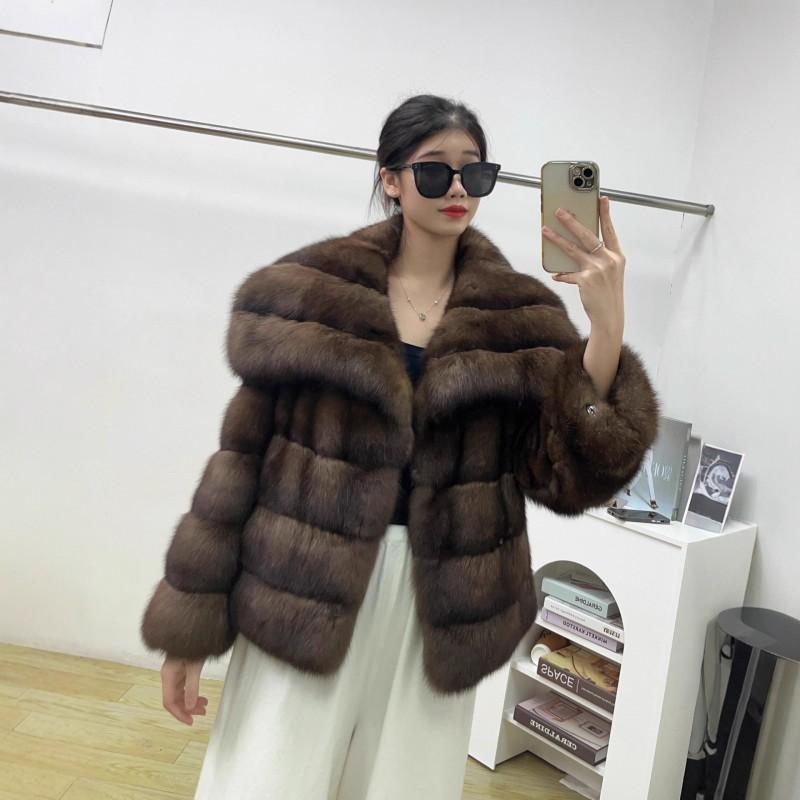 Womens Eco-Friendly Faux Fur Coat Angel Wings Design Vintage Style Winter Outerwear S M L