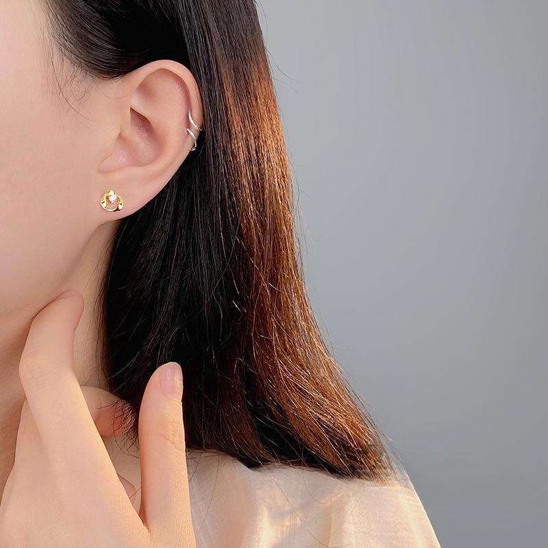 Модные серьги-кольца Möbius для женщин, легкие, роскошные, простые и высококачественные серьги нового стиля