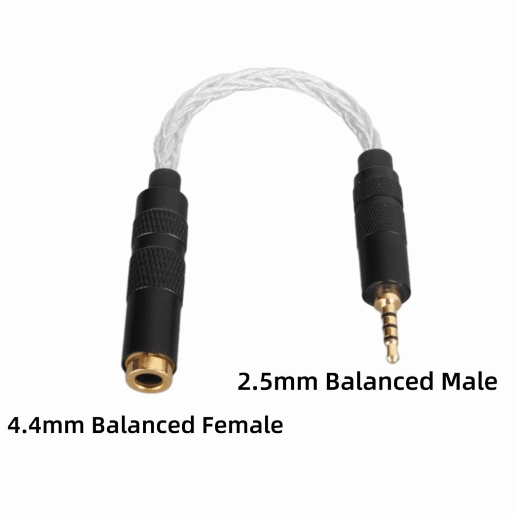 8-Strand Single Crystal Copper Headphone Adapter Cord for Sound Players with 2.5mm Balanced Ports