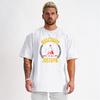 Muscleguys Oversized Gym Clothing Fitness Mens T Shirt Street Hip Hop Sportswear Loose Half Sleeve T-shirt Muscle Man Bodybuilding Tshirt