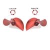 Red Aluminium 4.76mm 3/16'' Propeller CNC 4.76mm 2 Blades Screw Left/Right D38 to D50mm for RC Cat Boat Shrimp Boat