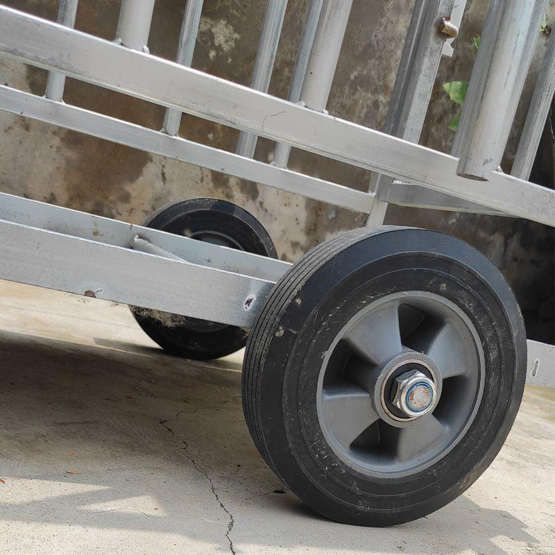 1.5-Meter Pig Transport Crate with Scale and Cart