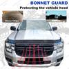 Защита капота Дефлектор от насекомых Капот Для Ford Ranger T9 2025 2025 XLT XLS XL Raptor Wildtrak Дефлектор от насекомых Аксессуары для экстерьера автомобиля