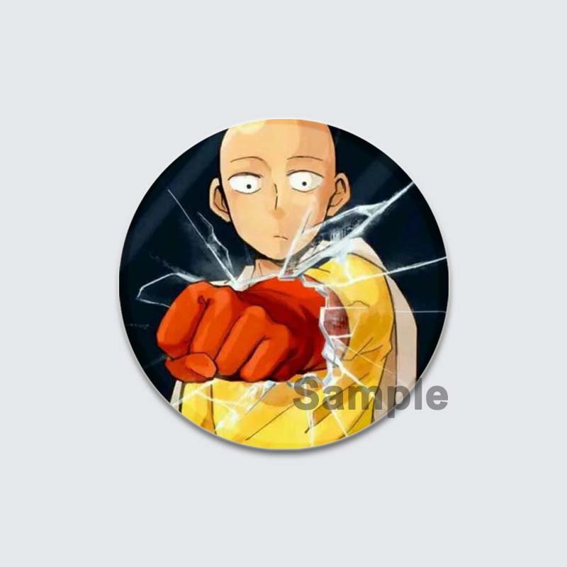 32/44/58 мм Аниме One Punch Man значки на лацкан мультфильм косплей Сайтама Генос Дженос Соник Тацумаки Фубуки Гару значки броши аксессуары подарки