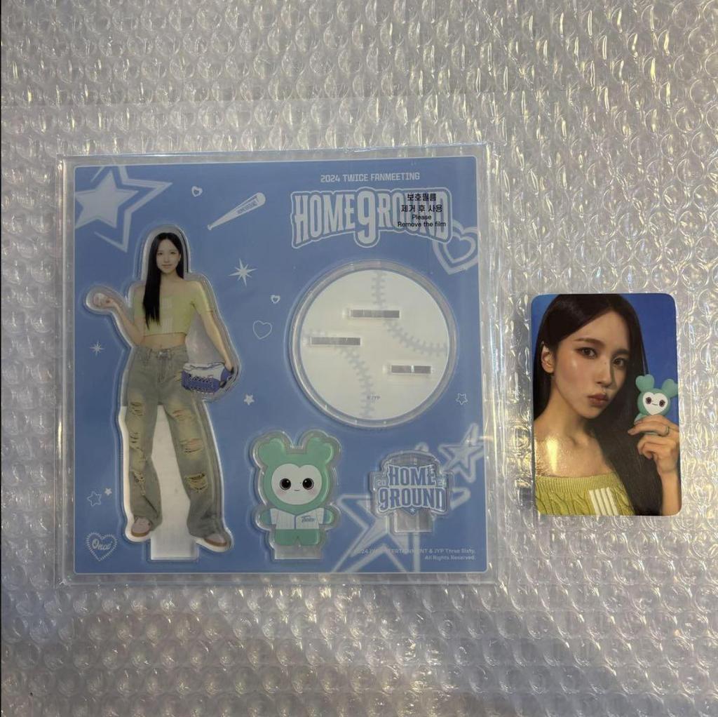 TWICE MINA HOME 9ROUND POP-UP OFFICLAL MD акриловая подставка с ФОТОГРАФИЕЙ Limited SEOUL New
