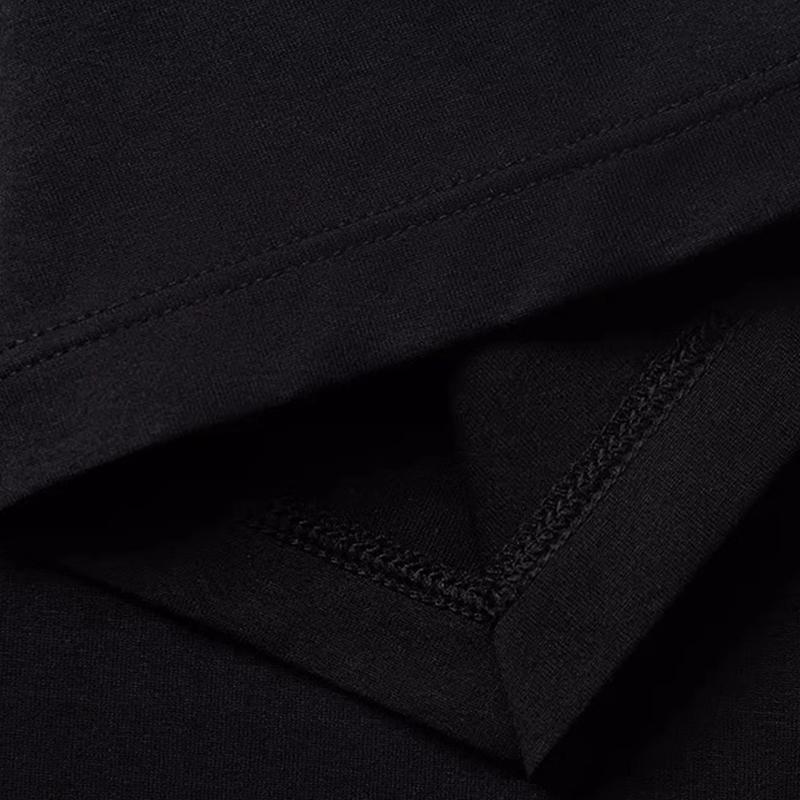 Li-Ning Летняя футболка с круглым вырезом, культурная, однотонная, удобная, модная, с коротким рукавом, мужская футболка, черная AHSV049-1