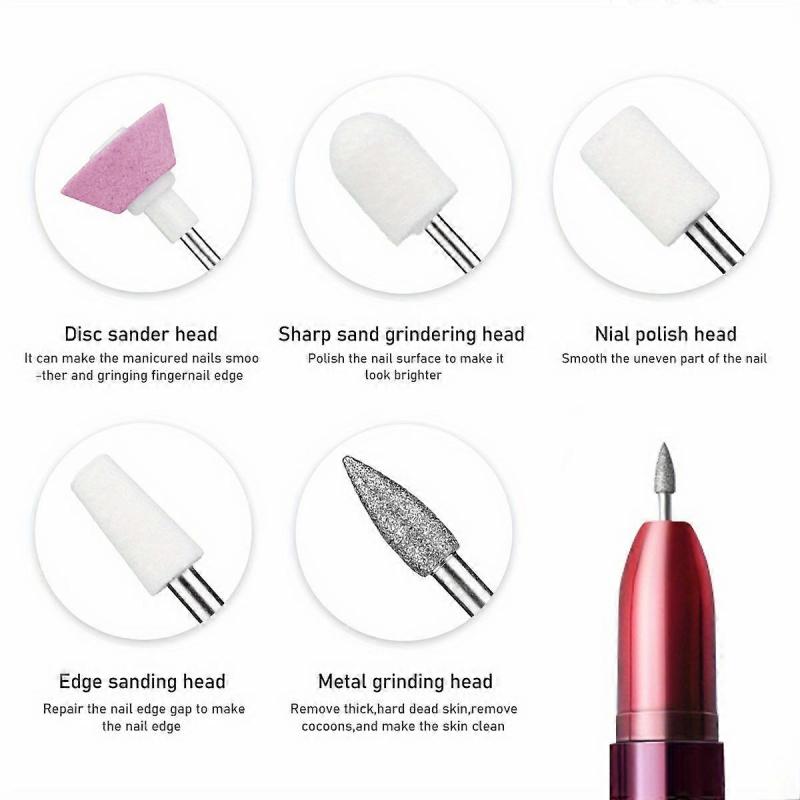 Electric Nail Drill Machine Toenail Grinder Polisher 20000 RPM Nail Filer