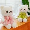 Plush Toy Cat Doll Bow Dress Kitty Stuffed Animal Cartoon Home Gift Ornament