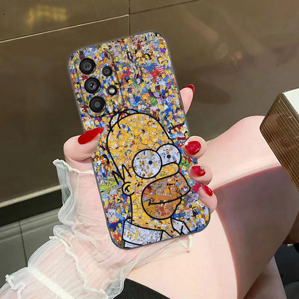 Милый Чехол Для Телефона С Симпсонами Для Samsung Galaxy A72 A71 A55 A54 A53 A52 A42 A35 A34 A33 A32 A23 A22 A21S A20S Чехол Funda